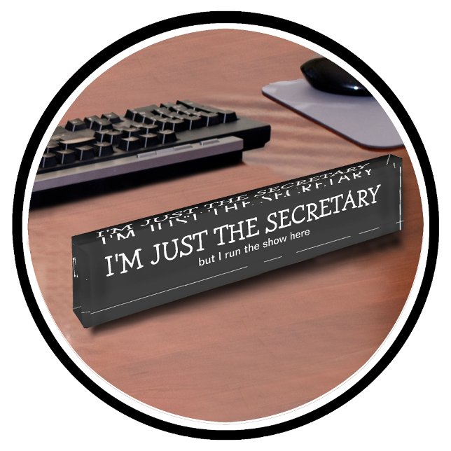 Büro-Sekretär Desk Plaque Namensplakette (Von Creator hochgeladen)
