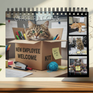 Büro-Spaß-Katzen-Fotokalender 2027 / Business-Katz Kalender
