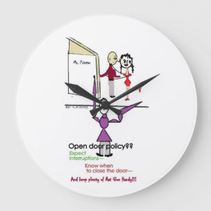 Büro-Spaß-Uhr/Rund Große Wanduhr