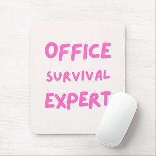 'Büro-Überlebens-Experte' Lustiges Geschenk für Ko Mousepad