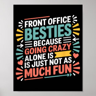 Büro vorne Ies Lustiger Arbeitskollegen Humor Zita Poster