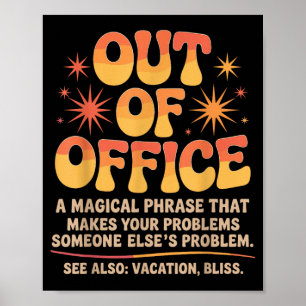 Büro-Witze Sarkastische Zitate Humorvolle Arbeit Poster