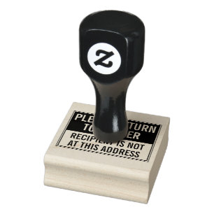 BÜRO ZURÜCK AN ABSENDER POST GUMMISTEMPEL