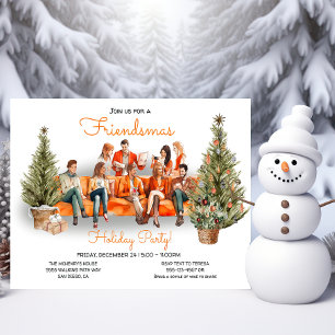 Büroangestellte Friendsmas Holiday Weihnachts-Part Einladung