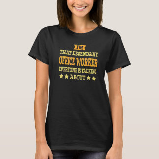 Büroarbeitsplatzbezeichnung Mitarbeiter Funny Work T-Shirt