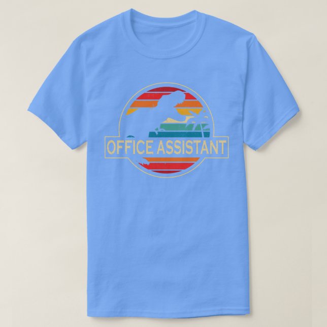 Büroassistent Dinosaurier T-Shirt (Design vorne)