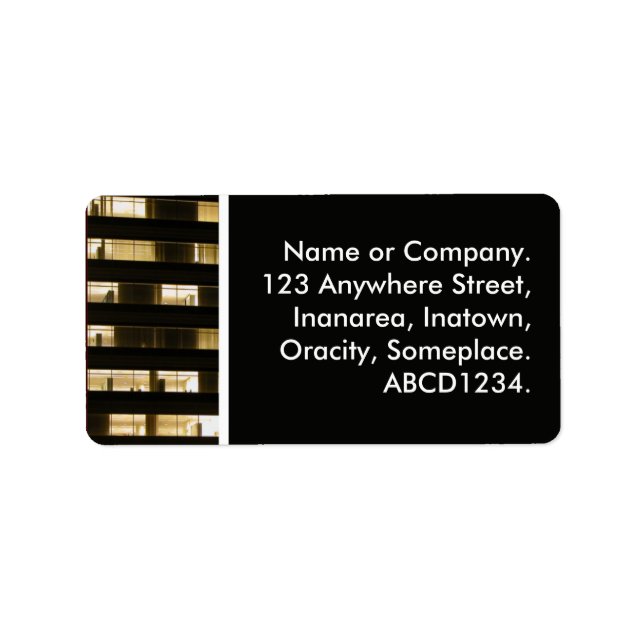 Büroblock Adressaufkleber (Vorne)