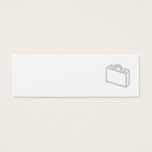 Bürobriefkasten oder Reisekoffer. Zeichen. (Vorderseite)