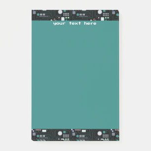 Bürodekor für Computerplatine Post-it Klebezettel