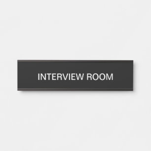 Bürointerviewsaal Wand oder Türmarkierung Türschild