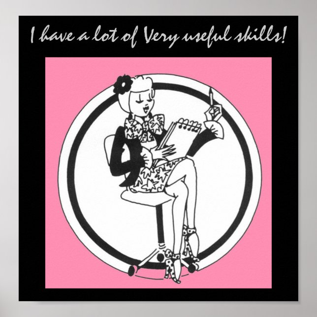 Bürokompetenzen Poster (Vorne)