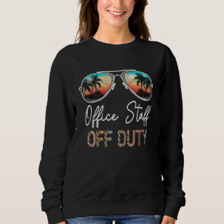 Büromitarbeiter von Leopard Sonnenbrille Beach Sun Sweatshirt