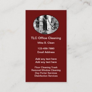 Büroreinigung Janitorial Service Business Cards Visitenkarte
