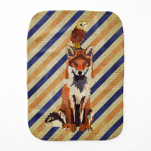 Burp-Stoff roten Fox u. der Eule Streifen