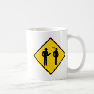 Burp-Verkehrsschild Tasse