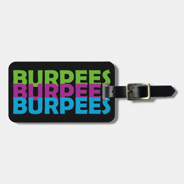 Burpees Gepäckanhänger (Vorderseite horizontal)
