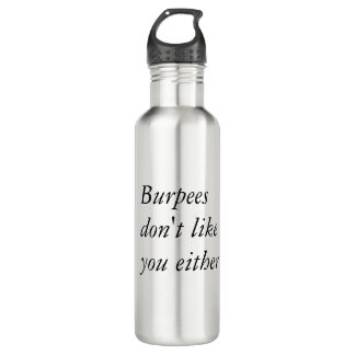 Burpees Wasser-Flasche Edelstahlflasche