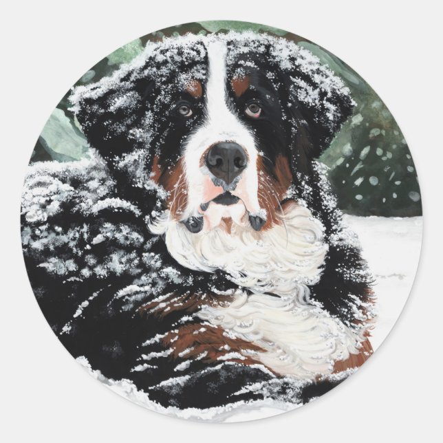 Burr Runder Aufkleber (Vorderseite)