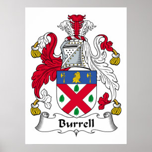 Burrell-Familienwappen Poster