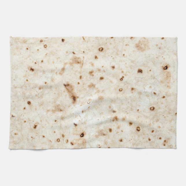 Burrito Blanket Floor Tortilla Taco Fast Food Wrap Geschirrtuch (Horizontal)