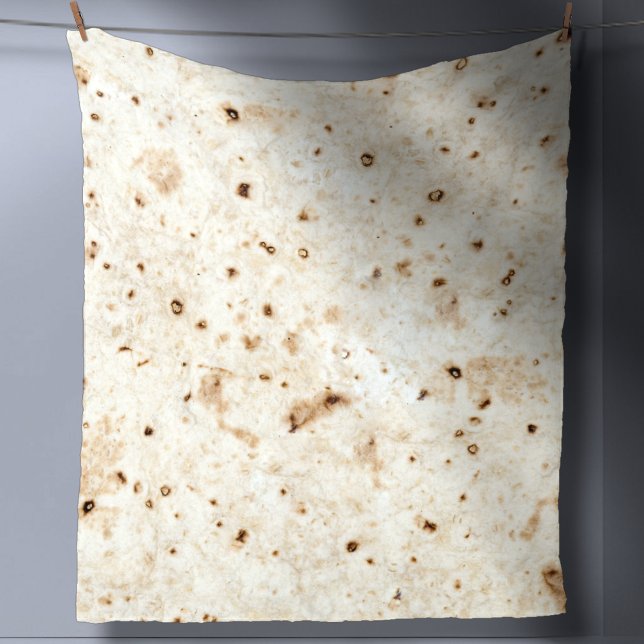 Burrito Blanket Flour Tortilla Taco Fast Food Wrap Fleecedecke (Von Creator hochgeladen)