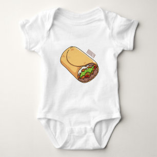 Burrito-Cartoon-Abbildung Baby Strampler
