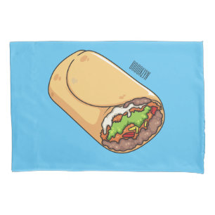 Burrito-Cartoon-Abbildung Kissenbezug