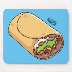 Burrito-Cartoon-Abbildung Mousepad