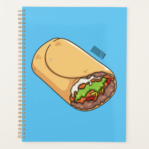 Burrito-Cartoon-Abbildung Planer