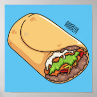 Burrito-Cartoon-Abbildung