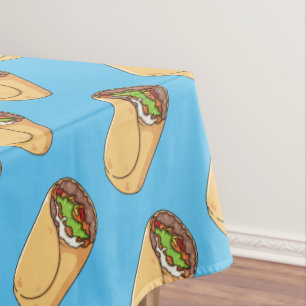 Burrito-Cartoon-Abbildung Tischdecke