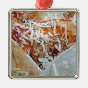 Burrito Cheese Funny Food Hintergrund Ornament Aus Metall