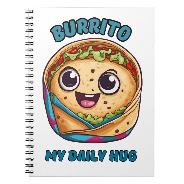Burrito My Daily Hug Notizblock (Vorderseite)