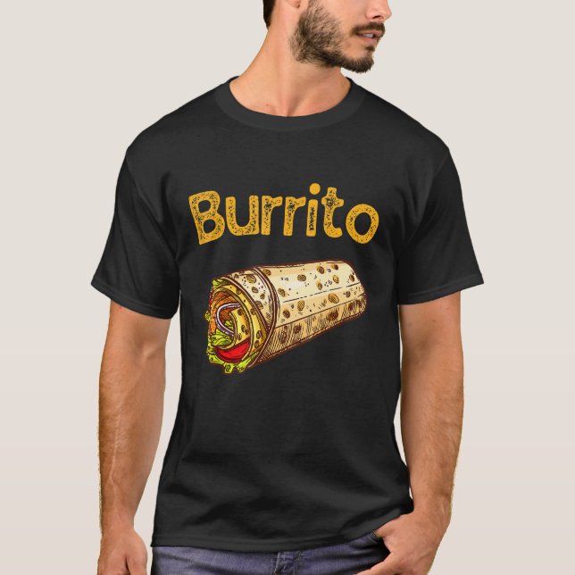 Burrito Taco Taquito Mexican Food Family Matching T-Shirt (Vorderseite)