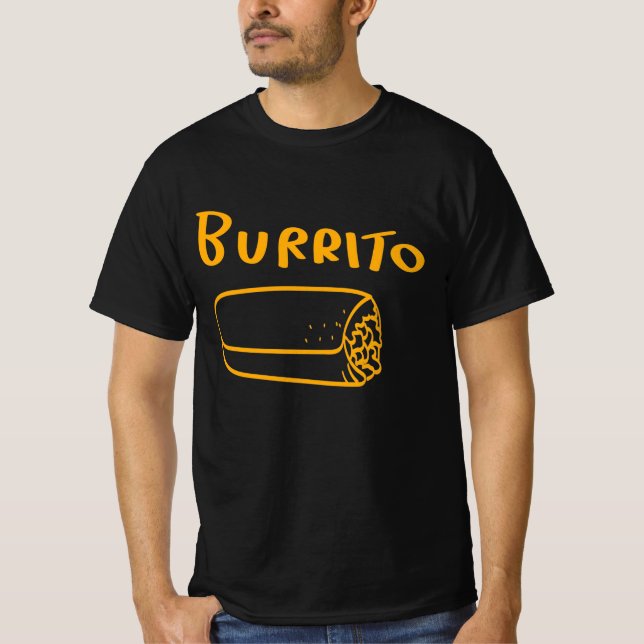Burrito Taco Taquito T-Shirt (Vorderseite)
