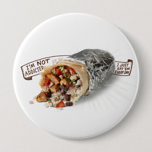 Burritoknopf Button (Vorderseite)