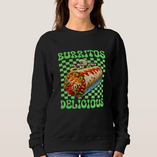Burritos köstlich sweatshirt (Vorderseite)