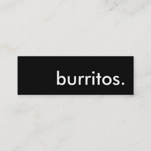 Burritos. LoyalitätsLochkarte Treuekarte