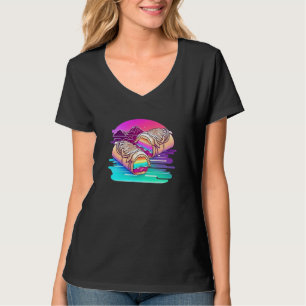 Burritos mit futuristischem Flair für eine moderne T-Shirt