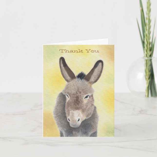 Burro danke notecard (Vorderseite)