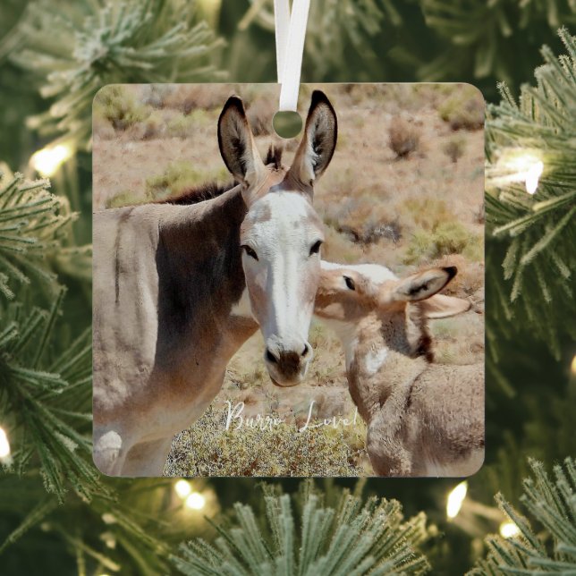 Burro Liebe Ornament Aus Metall (InSitu)