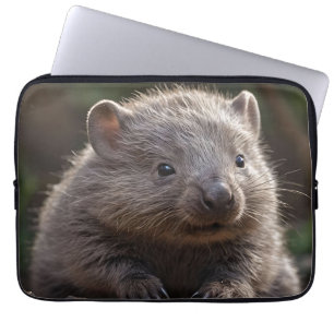 "Burrow Buddy: The Fluffy Baby Australian Wombat" Laptopschutzhülle