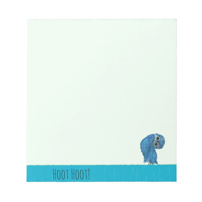 Burrowing Owl Painting Capcoral FL Notizblock (Vorderseite)