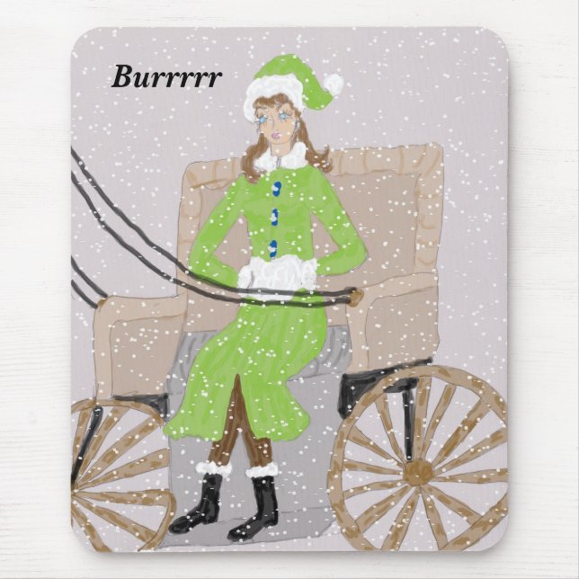 Burrrrr Mauspad Handgezeichnet (Vorne)