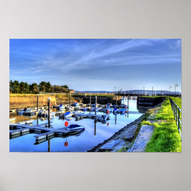 Burry Port East Inner Harbor Poster (Vorne)