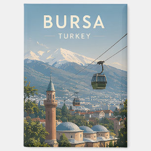 🏔️ Bursa Türkei Reise Bergansichten Magnet