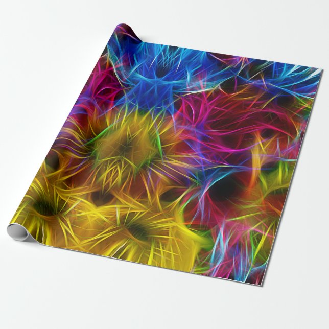Burst of Color Splashes Energy Geschenkpapier (Ungerollt)
