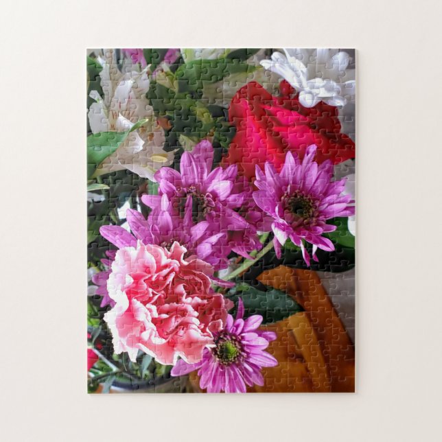 Burst of Color Spring Bouquet Jigsaw Puzzle (Vertikal)