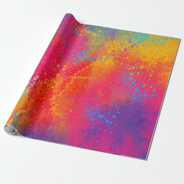 Burst of Color Wrapping Paper Geschenkpapier (Ungerollt)