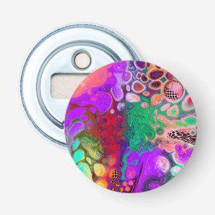Burst of Colors Digital Fluid Art Flaschenöffner